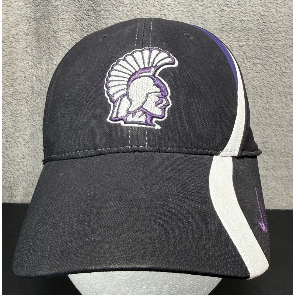 Nike Hat Mens OSFA Black Winona State Warriors‎ Dri-FIT Legacy91 Baseball Cap